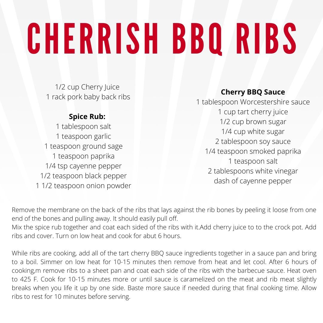 UofLNutrition's tweet photo. Check out a new recipe that @chefadam502 and Becky created using @CherrishHealth to flavor delicious pork ribs. Jump on stories to see Becky’s tutorial later today! 
#tartcherryjuice #ribs #fuelwithpurpose #cherrish #funfood https://t.co/TC6imbJyho