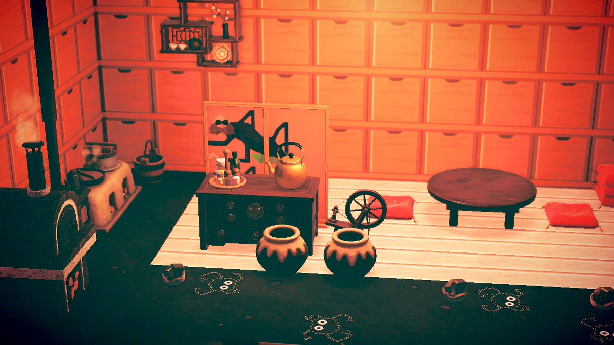 なつ 釜爺と坊のお部屋と千の寝室 あつ森 あつまれどうぶつの森 千と千尋の神隠し