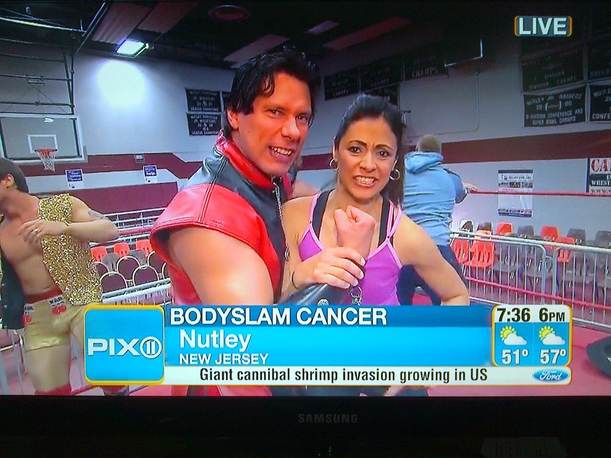 WrestlingIWF's tweet photo. #TBT 8 years ago - April 28, 2012 - 15th Annual IWF LOUD &amp; PROUD pre-event mayhem live on #PIX11 Morning News in #NutleyNJ w/ @LisaMateoTV @PhatDaddyB2 @KevinKnightNJ @ShaneOBrien00 @MultiverseBlake @roetony! https://t.co/efP2qA1odi