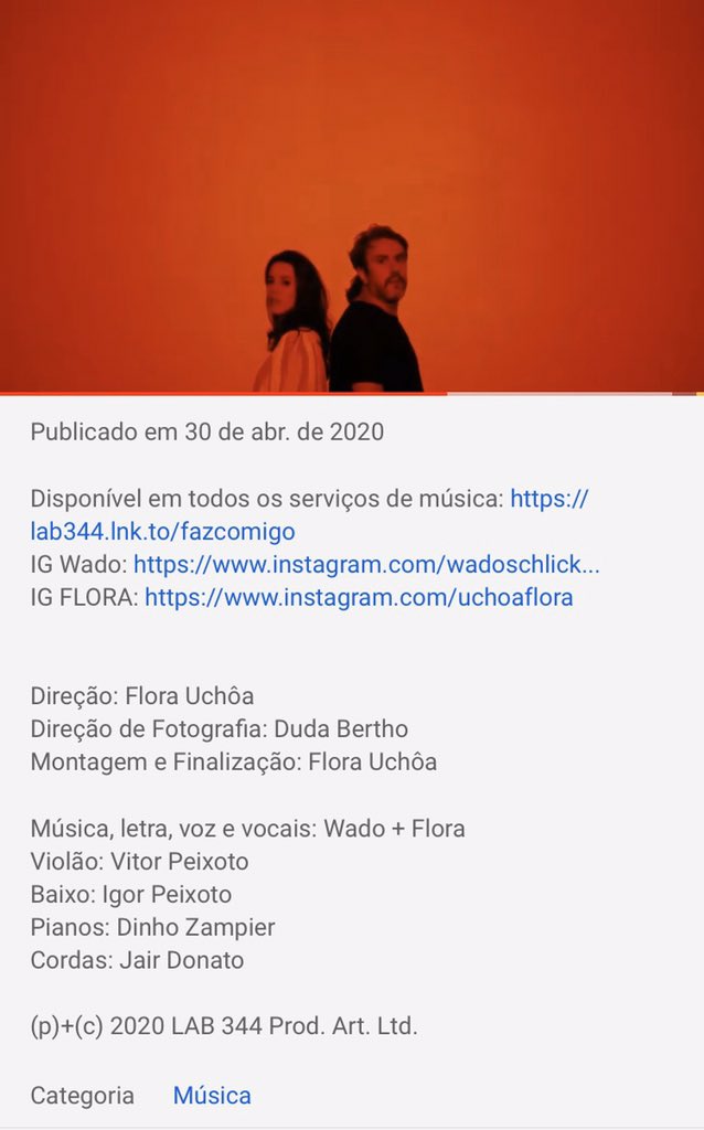 peixoto47's tweet photo. @wado e @FloraUchoa FAZ COMIGO #mpb #musicaboa
#lab344
https://t.co/cB3pcR0xFp https://t.co/oSsCozQJXU