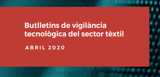 ReimagineTextil's tweet photo. [#Butlletí del mes d'abril] Ja podeu consultar les darreres novetats del sector tèxtil en el Butlletí de vigilància tecnològica del #Reimagine que inclou un apartat especial del #COVID19

👉https://t.co/c7QPNXOSsZ https://t.co/yMp4zaeQMt