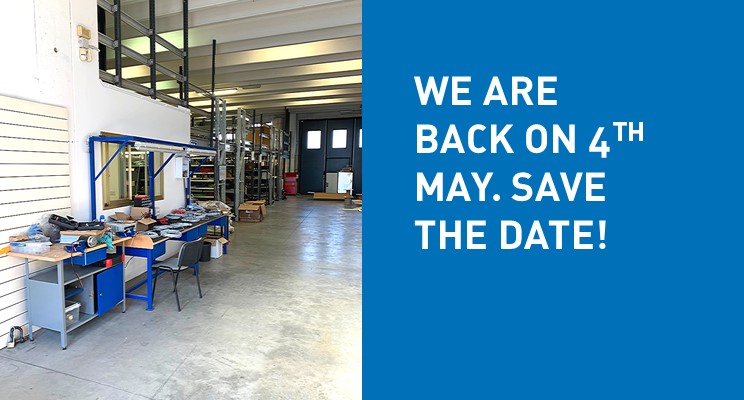 After almost 2 months of stop due to the #covid pandemic, we are incredibly happy to resume the production on Monday, May 4th. Ready to deliver our customers’ orders.
✌️