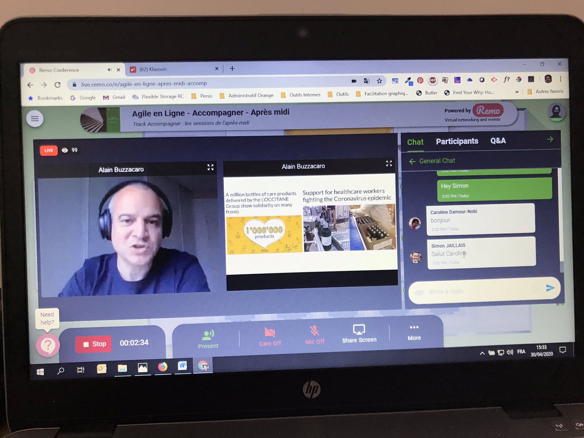 alexandrehuete's tweet photo. Sensibilisation du comex à l’agilité et au Leadership éclairé avec @abuzzacaro #agileenligne https://t.co/eqPZ3bkew9