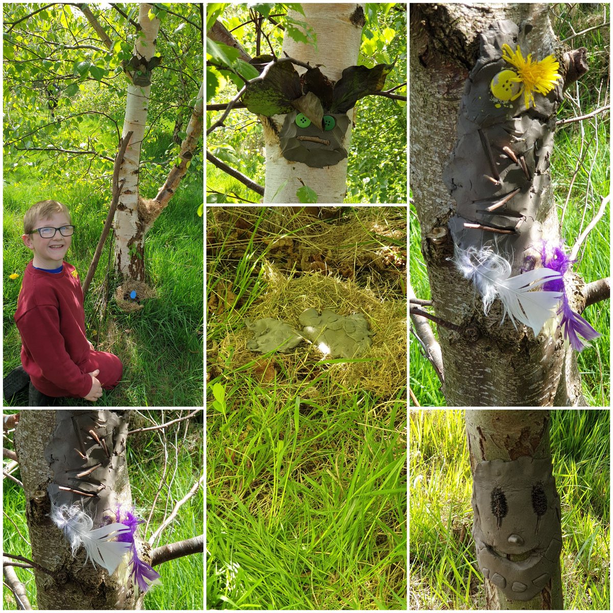 MiddlefieldFs's tweet photo. Catching up on some more Forest School at Hunter's wood last week. Glorious sunshine. We found out about tree sprites and some popped out to say hello! @middlefield_cp  #forestschool #treesprites https://t.co/kBF3HUFdoo