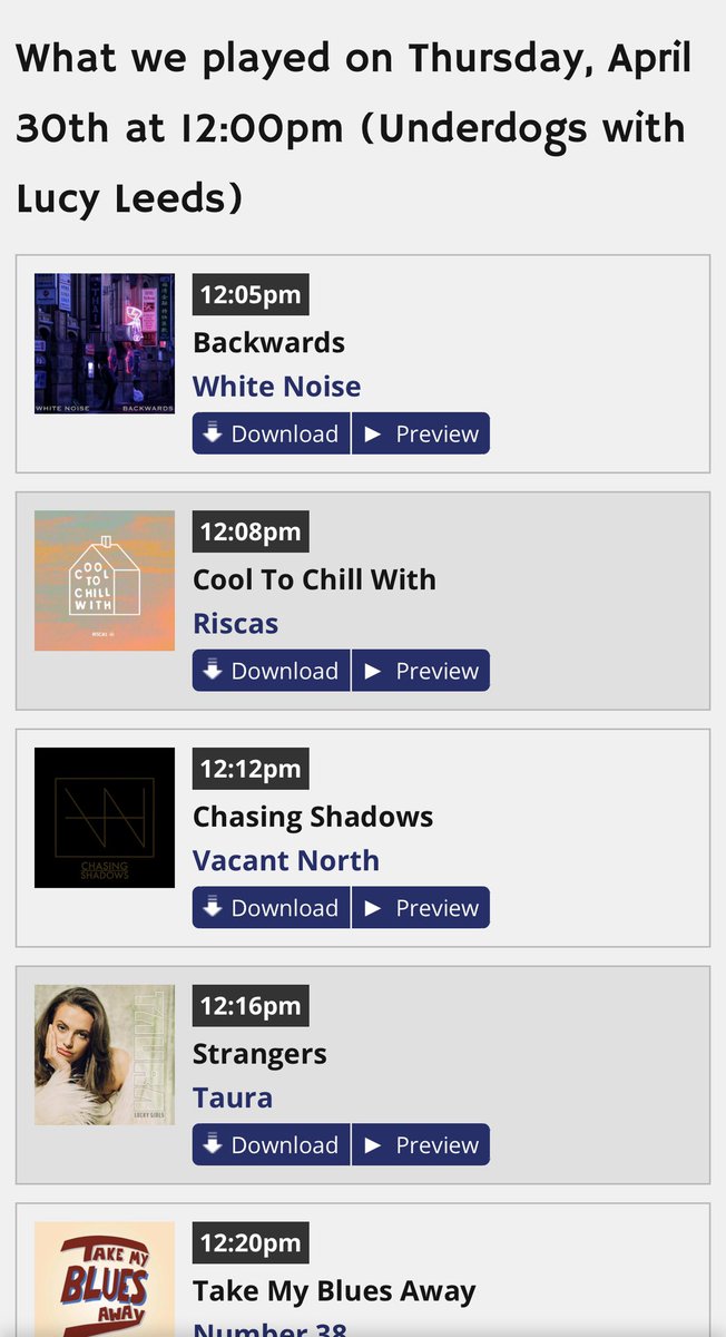 Thank you to <a href="/unionjackradio/">Union JACK Radio 📻</a> for playing our new single Chasing Shadows on the Underdogs show today!