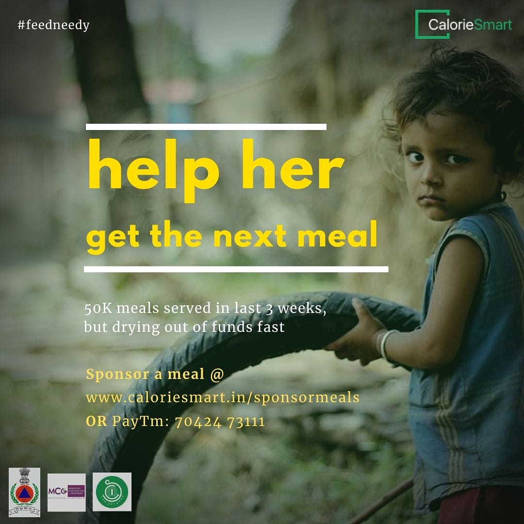 CalorieSmart's tweet photo. @shwetawrites Thanks for your support Shweta. Request you to please tag our official handle @CalorieSmart so more like us can know &amp; support this initiative. https://t.co/h5yinMKtVd 
#feedneedy https://t.co/WaFsCfC7BL