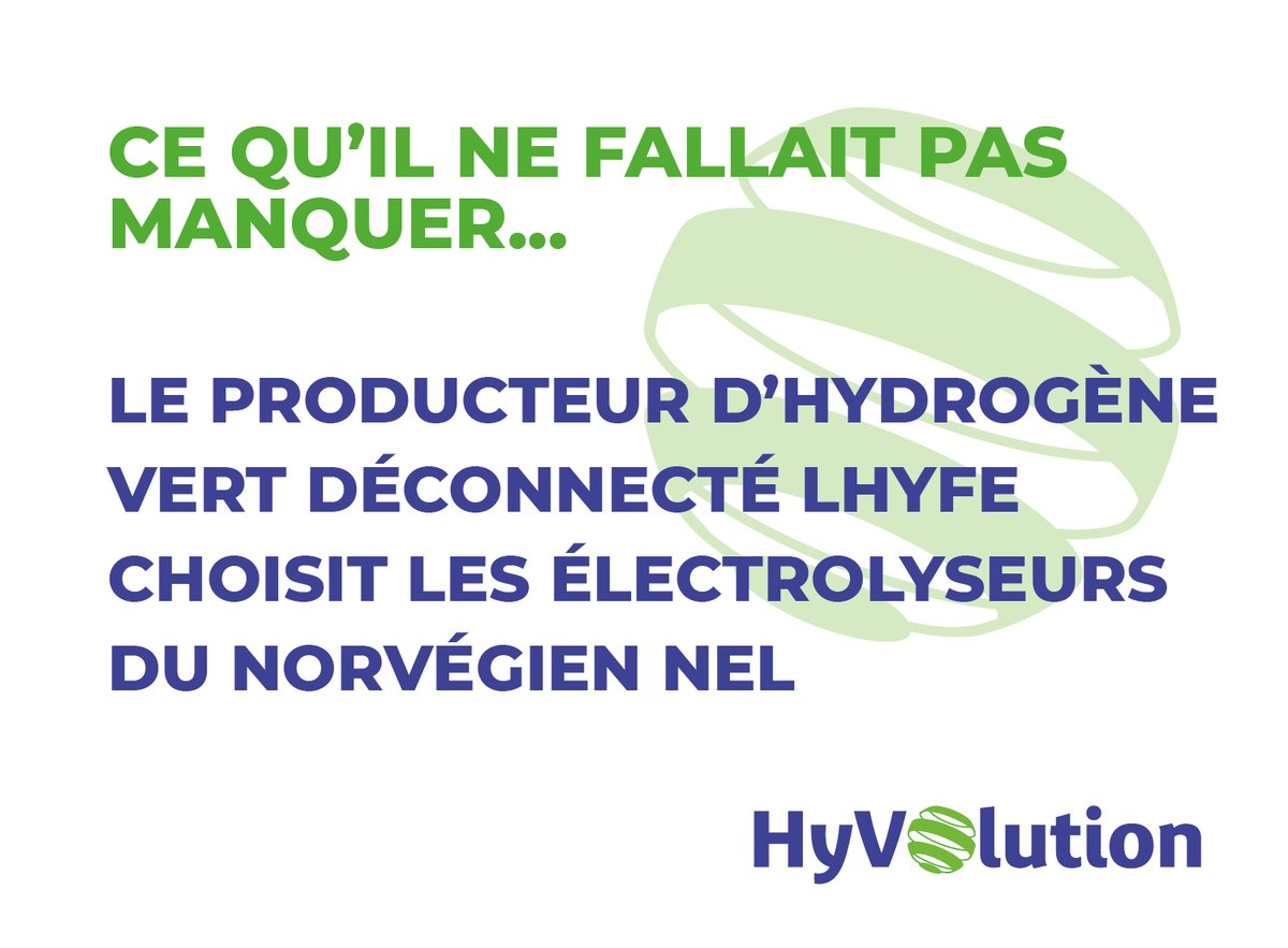 Hyvolution's tweet photo. La start-up nantaises Lhyfe, qui peut produire de l’#hydrogène au pied des #parcséoliens, va utiliser les #électrolyseurs du norvégien Nel. Il en déploiera 20 au cours des 4 prochaines années. 
Pour en savoir + : https://t.co/4aSqBzXoAJ 
#hydrogen #hyvolution2020 https://t.co/1NchzXxUBw