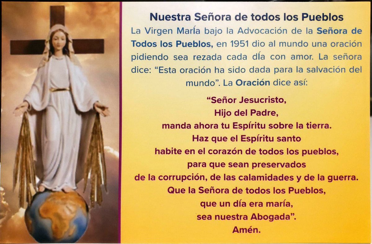 perozonp's tweet photo. Maria, Nuestra Señora de todos los Pueblos https://t.co/ri0XZfOcem