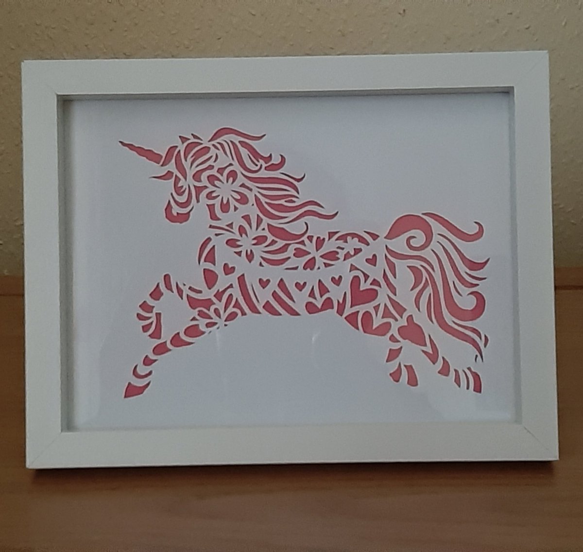 Paper cut unicorn #handmade #madewithlove #papercut #handcut #papercraft #unicorn