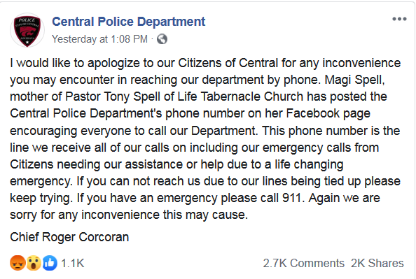 SpiritualAbuse1's tweet photo. The Spell family caused problems for the police station and those needing their assistance yesterday when Tony's mother, Magi Spell, posted on Facebook, giving their number and asking people to call, as if that could have done anything regarding what is happening. #tonyspell https://t.co/W0hZ8uAox5