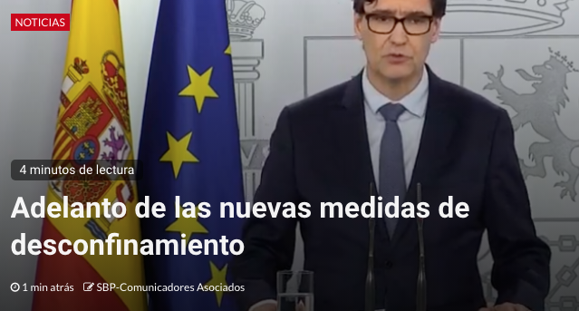 SoloBuen's tweet photo. ‼️El Ministro de Sanidad adelanta las nuevas medidas de desconfinamiento

Te lo contamos aquí 👇
https://t.co/S1bRxKvKwT

#SoloBuenPeriodismo #periodismo #comunicacion #COVID #COVID__19 #desconfinamientoresponsable #SBP_CA https://t.co/skhUvt7XBY