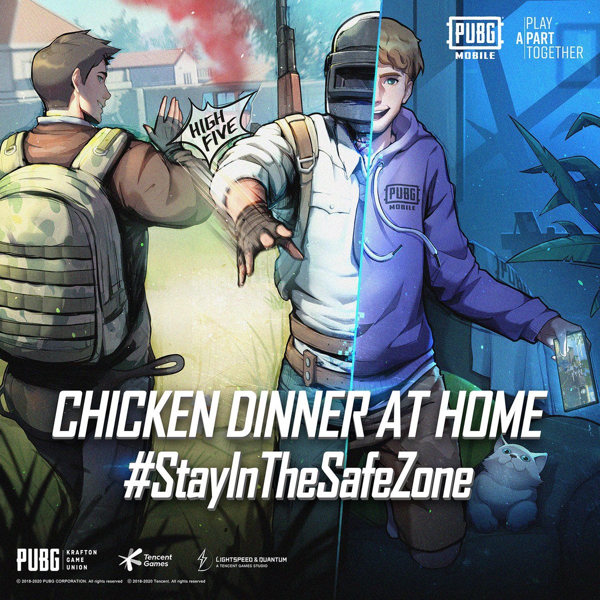 VentureBeat's tweet photo. Remember to #StayInTheSafeZone! @TencentGames wants you to stay at home and keep everyone safe by playing games like @PUBGMOBILE @ArenaOfValor @PlayChessRush @PlayCODMobile with your friends! #ChickenDinnerAtHome #PlayApartTogether
(Sponsored) https://t.co/fO4moq959x