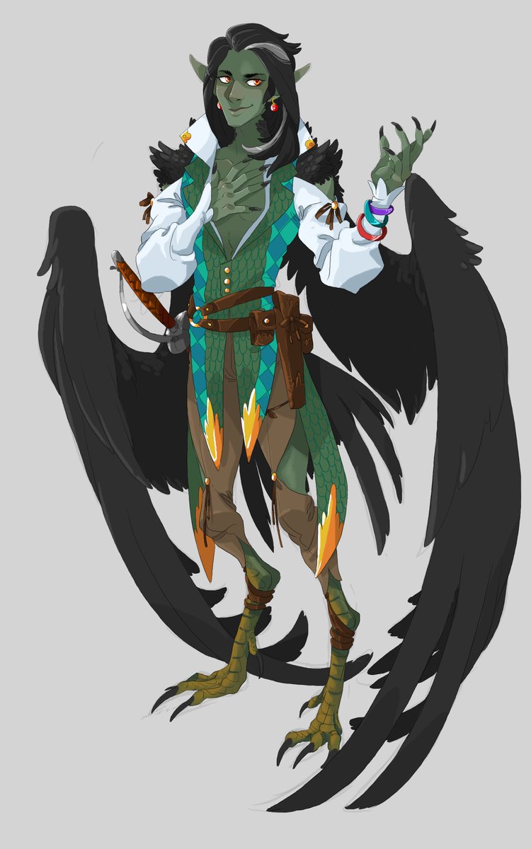 Shinigamii02's tweet photo. Redrew a very old D&D character of mine, back from 3.0 when I was in high school! And my very first bard, he started off as a DM joke, and ended up being a fantastic party member, and lived to retire at the ripe level of 16! #Dnd #DnDcharacter #bard #wildelf #dnd3e https://t.co/vdlTNndBXJ