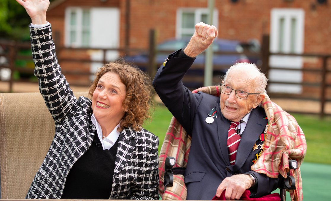 What a wonderful day full of well wishes, kindness and plenty of cake!  Can't think of a better way to finish than clapping extra loudly for all the <a href="/NHSuk/">NHS</a> heroes who continue to do such a magnificent job for us all
#100thbirthday
#ClapForOurCarers
#TomorrowWillBeAGoodDay