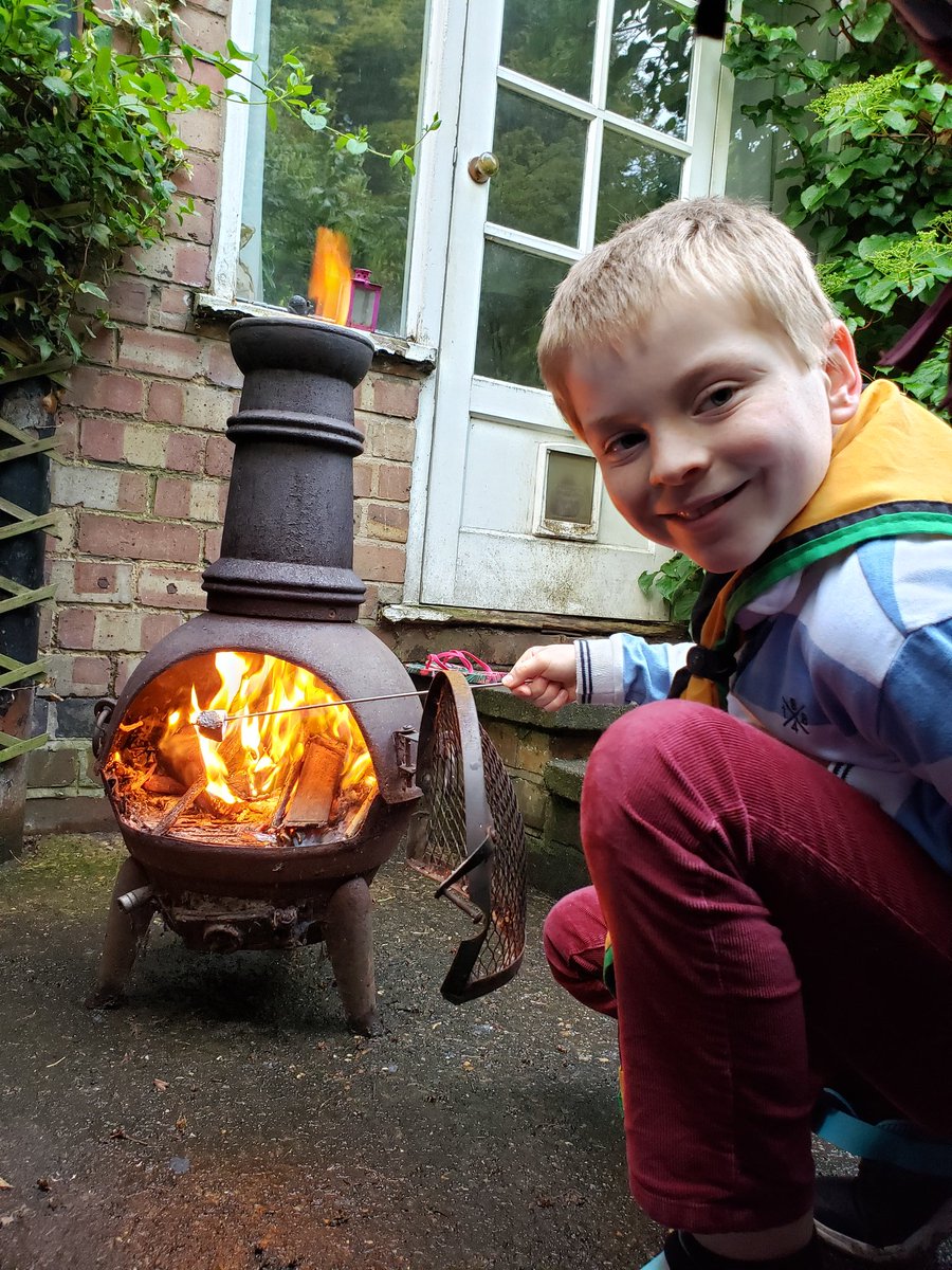 cmmscouts's tweet photo. Keeping warm during #CampAtHome! https://t.co/lamSX9B36o
