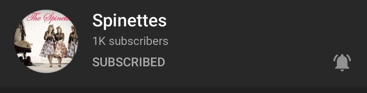 So I opened the YouTube App just to see that <a href="/TheSpinettes/">The Spinettes</a> uploaded a new video (check it out here youtu.be/sFOf_eVBLq8 shout out to <a href="/amywebb08/">Amy Webb</a> ukulele solo!) 
And also hit the 1000 SUBSCRIBERS!!!! 🥳🥰