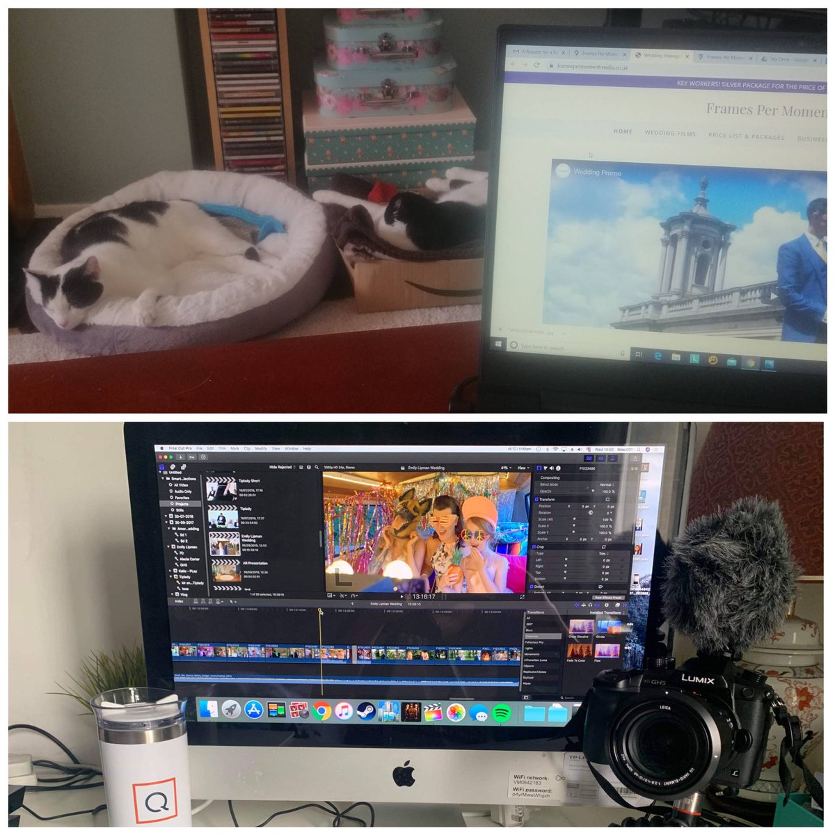 FramesM's tweet image. Show us your workspaces! ⌨️🖥️🖱️
•
•
#weddingfilm #weddingvideo #workspace #weddingvideographer #weddingvideography #weddingvibes #smallbusiness #rutland #cats #lincolnshire #cambridge #cambridgeshire #peterborough #stamford #spalding #thedeepings #london