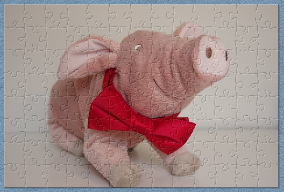 A dapper Pig Floyd brings us another virtual jigsaw puzzle! jigex.com/p7xp