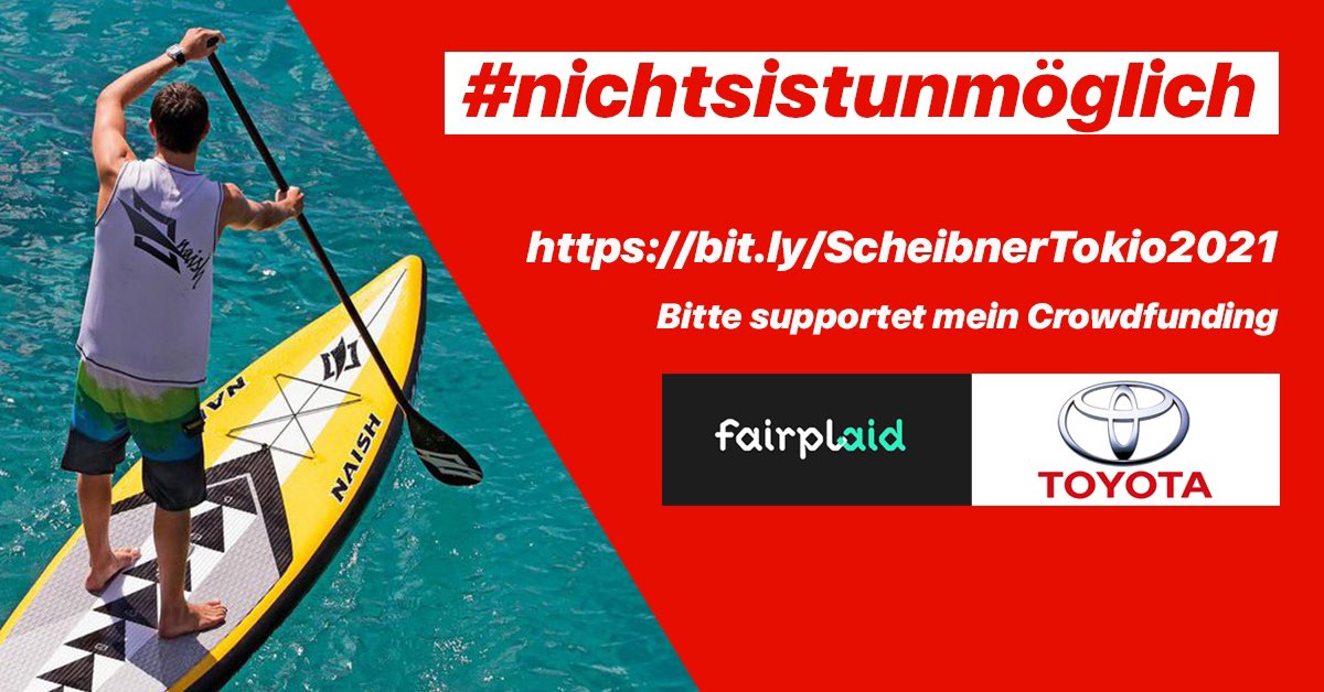 Freu mich schon auf Standup-Paddeln mit @conradscheibner auf der Spree, wenn denn sein Crowdfunding bit.ly/ScheibnerTokio… erfolgreich ist 💪🏼

 Seid ihr auch dabei @sports_insider @StefanSchedler ❓ #nichtsistunmöglich