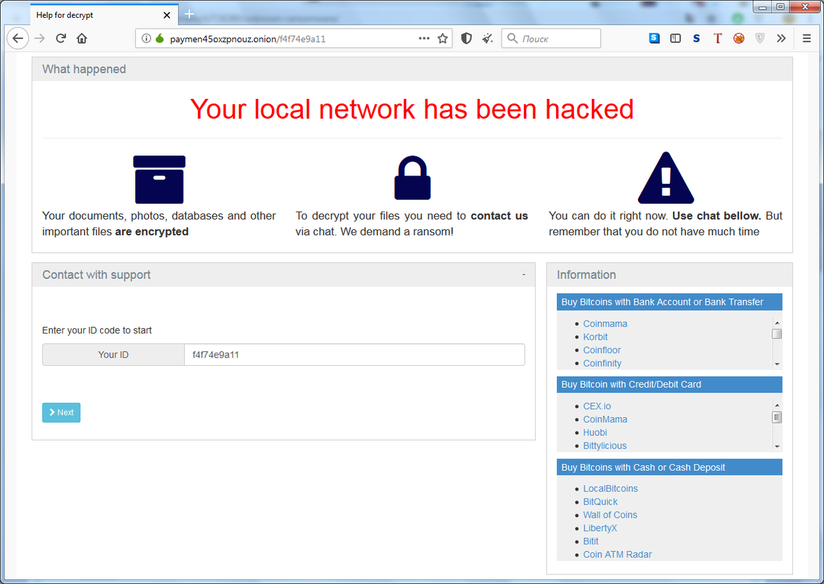 Amigo_A_'s tweet photo. New #Paymen45 @Ransomware
https://t.co/GCVXc7RTFD
Extension: .<random> or .<random{10}>
Note: readme.txt
There is an ID at the end of the encrypted file.
The first affected user on the forum @BleepinComputer
cc @demonslay335 https://t.co/fsV6ZENL4Q