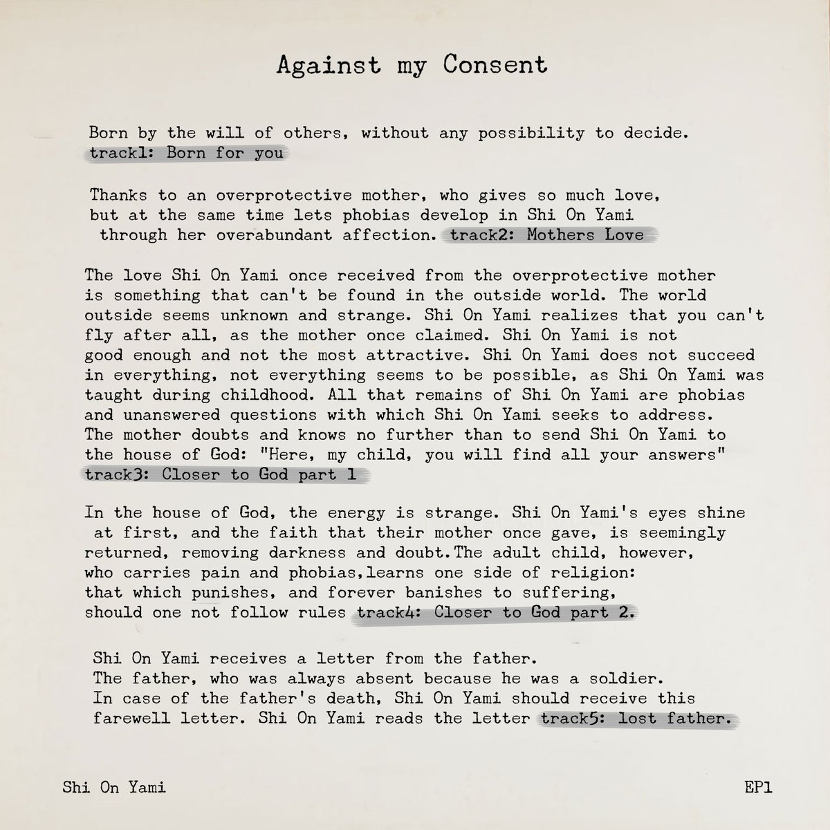 shionyami1's tweet photo. EP1 "Against my Consent" | Release on May 1st 2020

#ShiOnYami #shionyami #conceptualart #lofihiphop #lofiarts #life #story #chillhop #love #for #the #People  #ep #release #may https://t.co/EipRQWeQuX