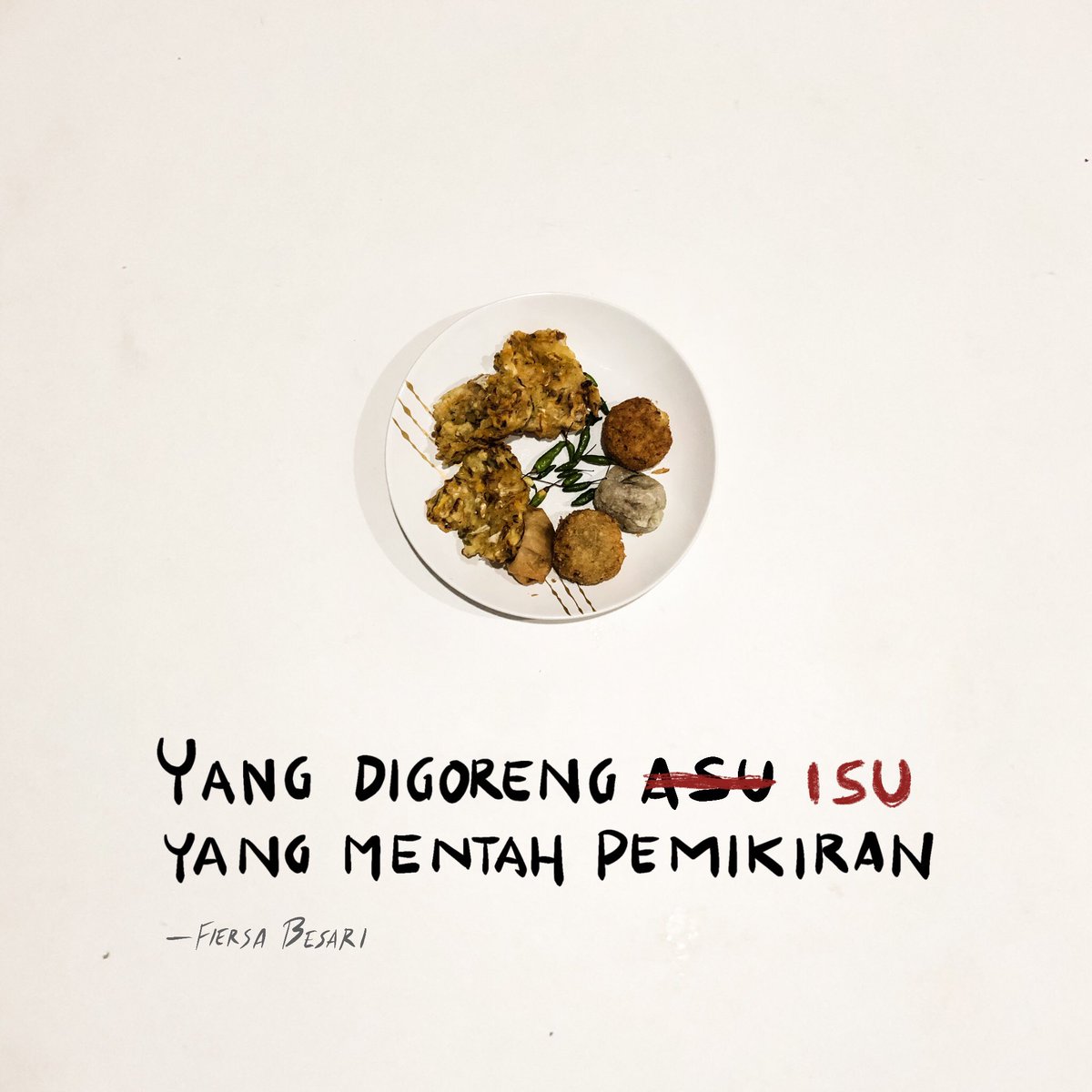 FiersaBesari's tweet photo. Konstipasi elit gombal. Bijimu segitiga https://t.co/KZrEwDpdVF