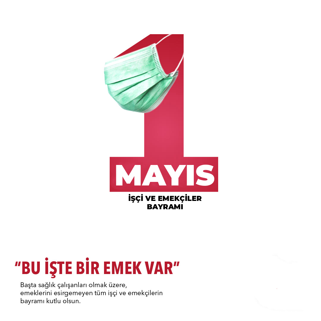 Tüm işçilerin, tüm emekçilerin 1 Mayıs İşçi ve Emekçiler Bayramı Kutlu Olsun!
.
.
#1mayıs