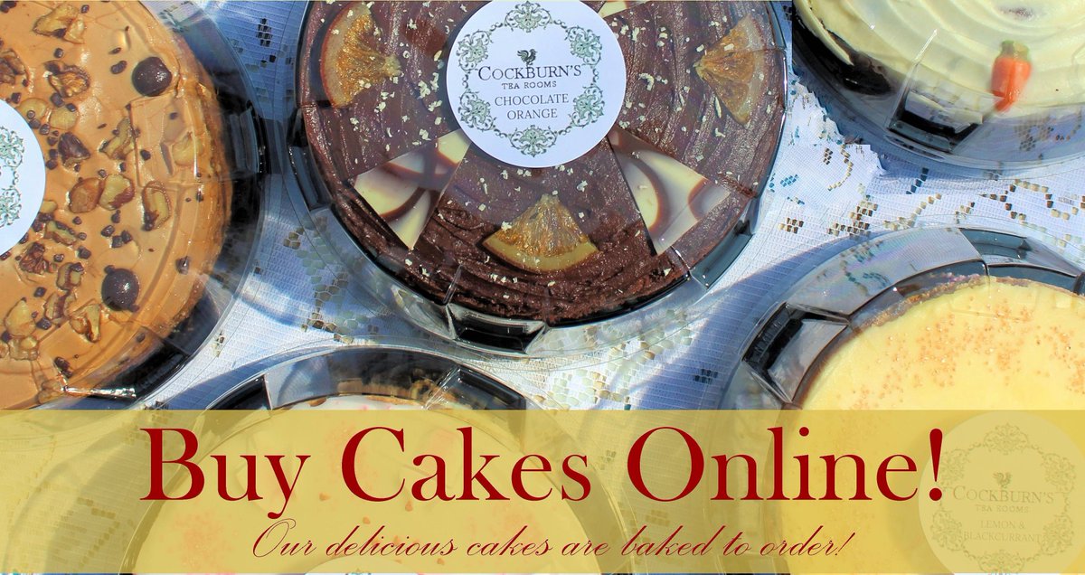 CockburnTeaRoom's tweet photo. We sell some of our cake range online. A delicious cake to enjoy at home during these strange times! Gluten Free options available. https://t.co/KXRgIGymz6