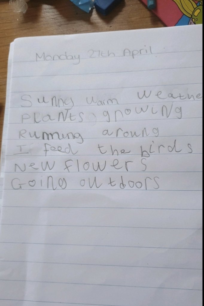 Smith_SMCA's tweet photo. Super spring poems! Well done Mason, McKinley and Amelia-Grace! #homelearning #nothingstoppingthem #springpoetry #year1 #oneproudteacher https://t.co/yST8DPg4YD