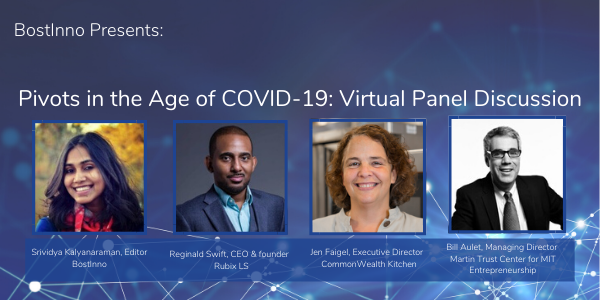 BostInno's tweet photo. We're kicking off our first virtual State of Innovation! Joining us this morning are @FaigelJen of @CWKitchenBoston, @BillAulet of @EshipMIT and @rswif001 of @RubixLS to talk about startup pivots in the age of coronavirus. #SOIBOS https://t.co/aLNkWEKgLh
