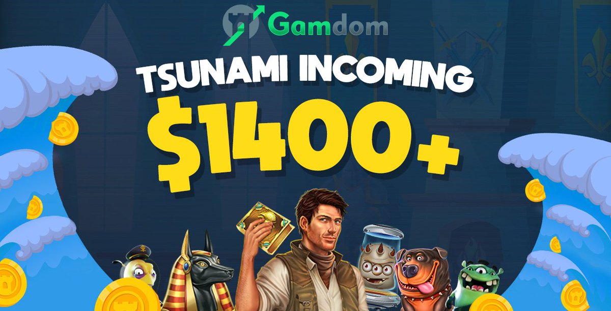 📢 Free Coins incoming!

We will be hosting a mega Tsunami worth $1400+! 🌧️

💰 $1400+
⏳ 21:00 (CEST time) - in 4 hours from now
🗓️ 30.04.2020

Retweet for a chance to win 50,000 coins in 2hr!

See you there: gamdom.com