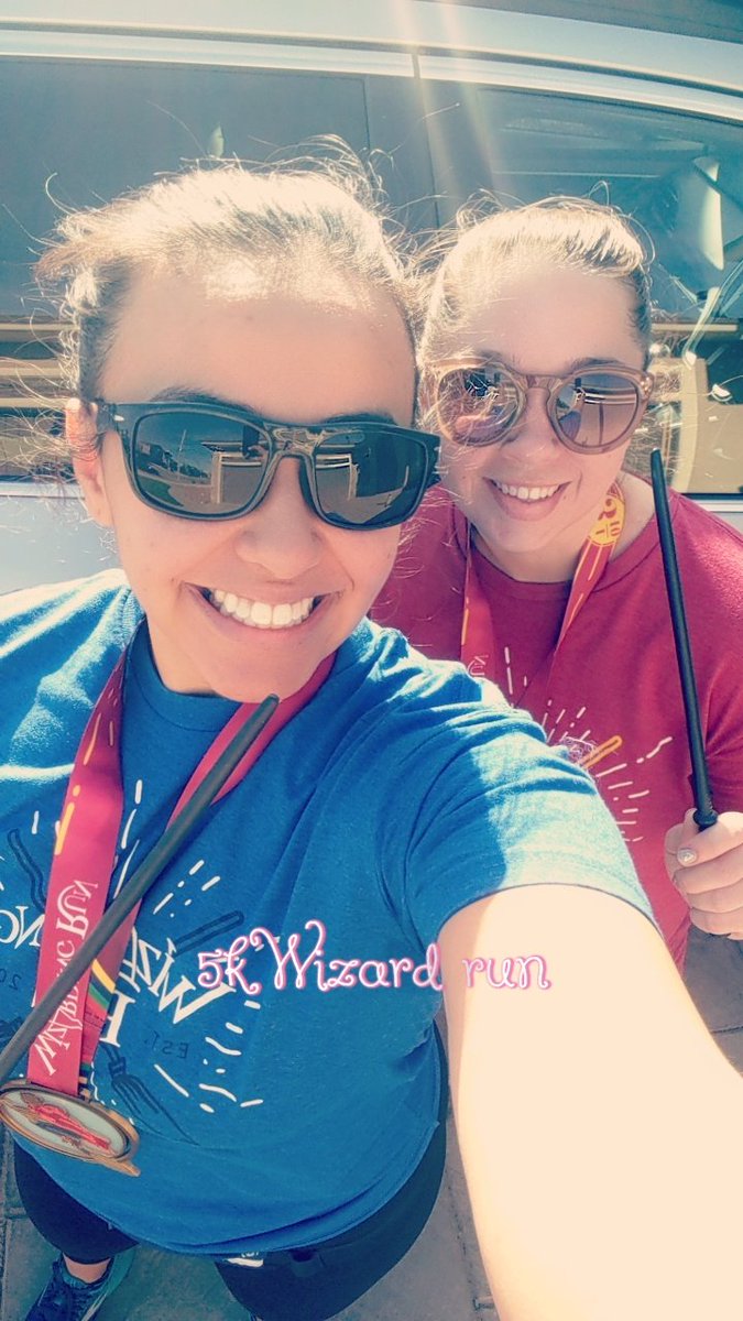 NOjeda_MMS's tweet photo. Wizard Run. Harry Potter ๐๐ running with @kturner_MPMS. We even ran by our favorite place (work) #wizardrun #wizardsunite #BestFriends https://t.co/v1koVC3mlY