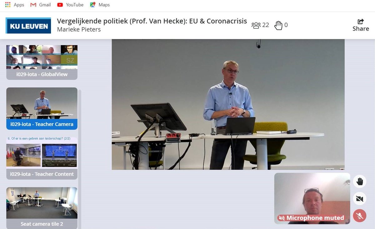 Dieter_Vanhee's tweet photo. E-gastles van Prof. dr. @VanHeckeSteven vanuit @KULeuvenKulak viel bijzonder in de smaak bij de digitaal aanwezige studenten en de fysiek aanwezige filmploeg van @FocusWTV. KULAK beschikt over topapparatuur, maar nog belangrijker over topstudenten en topproffen! https://t.co/FKbEDEiKle