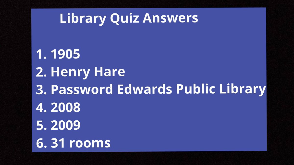 LBHFLibraries's tweet photo. Library Quiz Answers?

How did you do?  Is your library knowledge up to scratch?  Hope you had fun with it.

Please like, share and comment..

#quiztime
#librarylife
#stayhome #londonlibraries #librariesconnectus https://t.co/9ff3Q3by0b