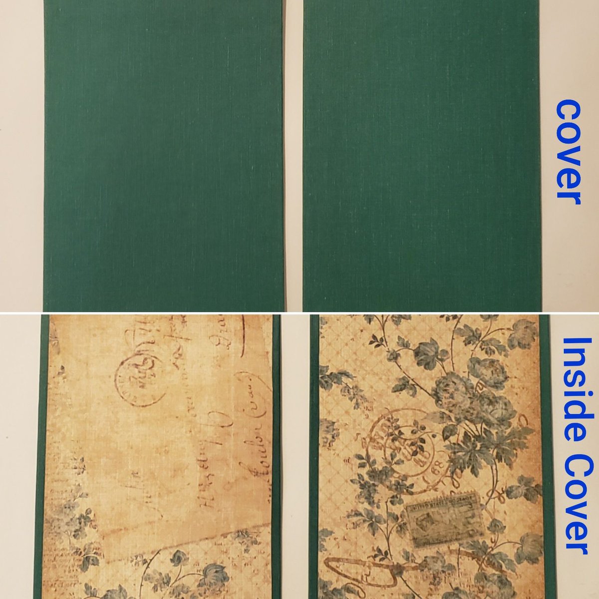 AnthonyBooksby's tweet photo. So this is my next cover for an open-spine journal. I got the idea after trying the fancier patterned paper for an end page, but it was too crazy together with the washi paper. Check out https://t.co/0hkod9Nzvs for more! #bookbinding #bookarts #novice https://t.co/bm27Xq2Hm4