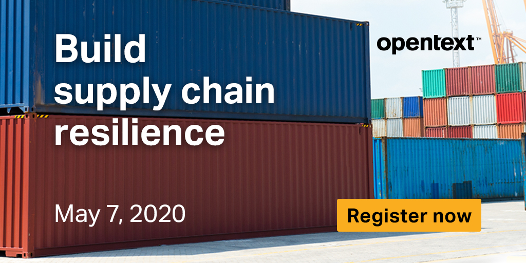 #Resiliency built into supply chains can minimize disruption effects. Join this webinar to learn how B2B integration improves day-to-day #supplychain collaboration and end-to-end supply chain visibility. ow.ly/NiiA50zsb59