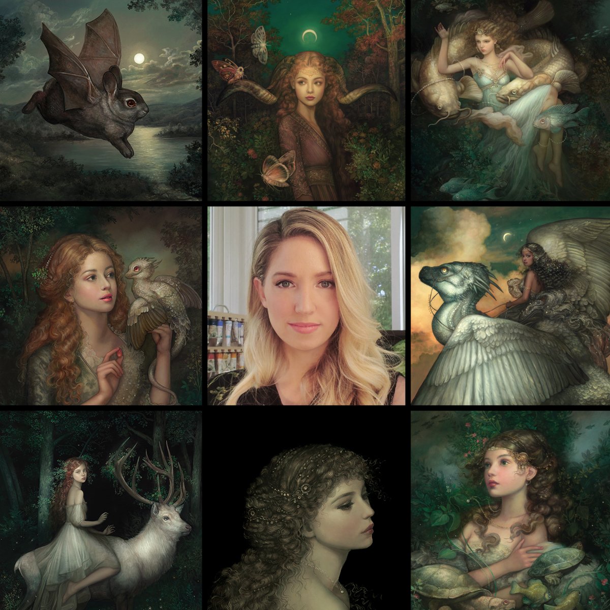 Looks like #artvsartist is going around once again!⁠  Here are a few of the paintings I've worked on this year and last year <3  ⁠
⁠
#artvsartist2020 #artist #art #illustration #artistsoninstagram #artwork #illustrator #me  #femaleartist #womeninart #keepcreative #painting