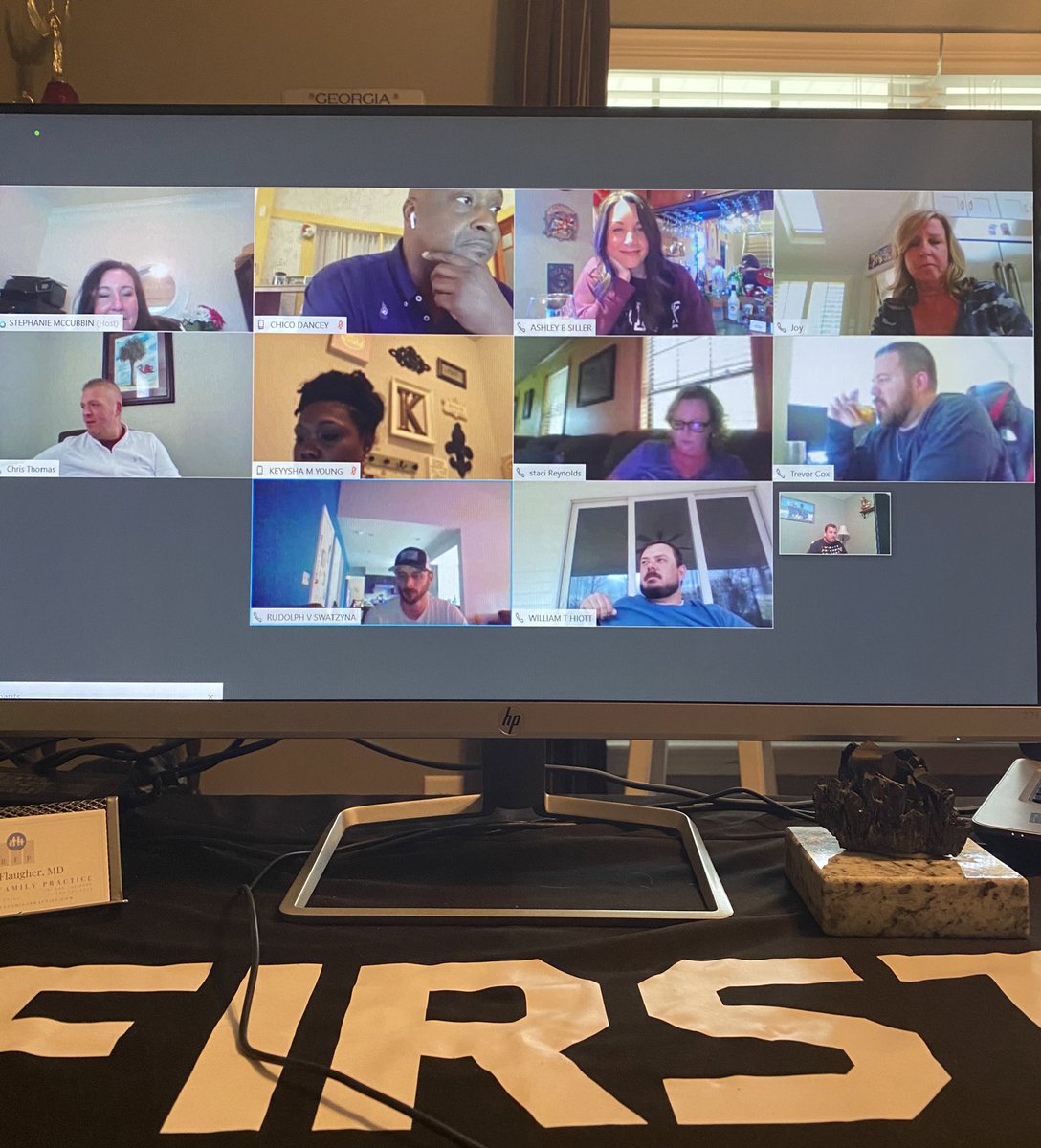 ChrisLHulvey's tweet photo. Hereโs a throwback for ya! Miss seeing my team in person but for now WebEx will do ๐ป
@GSCFire @AshleyBSiller #ThrowbackThursday #Bingo #SCSavages #QuarantineLife @stephanieMcCub2 @ChrisTh65705277 @KeyyshaM @staci99605378 @tango87charlie @BuckSwat_ATT @hiott_tyler https://t.co/kloB0wxSo7
