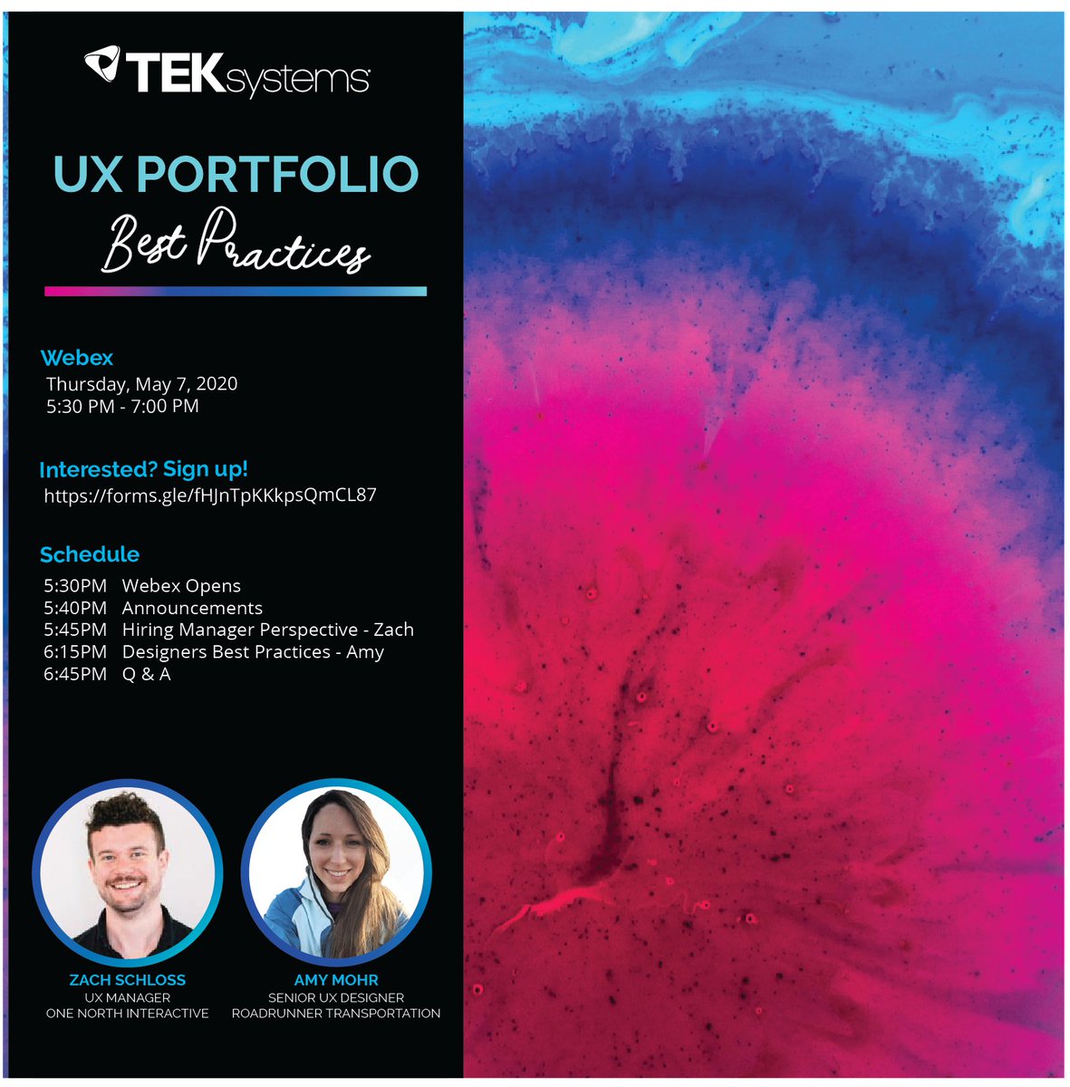 Looking forward to this event! @TEK_Digital #networking #virtualmeetings #uxdesign