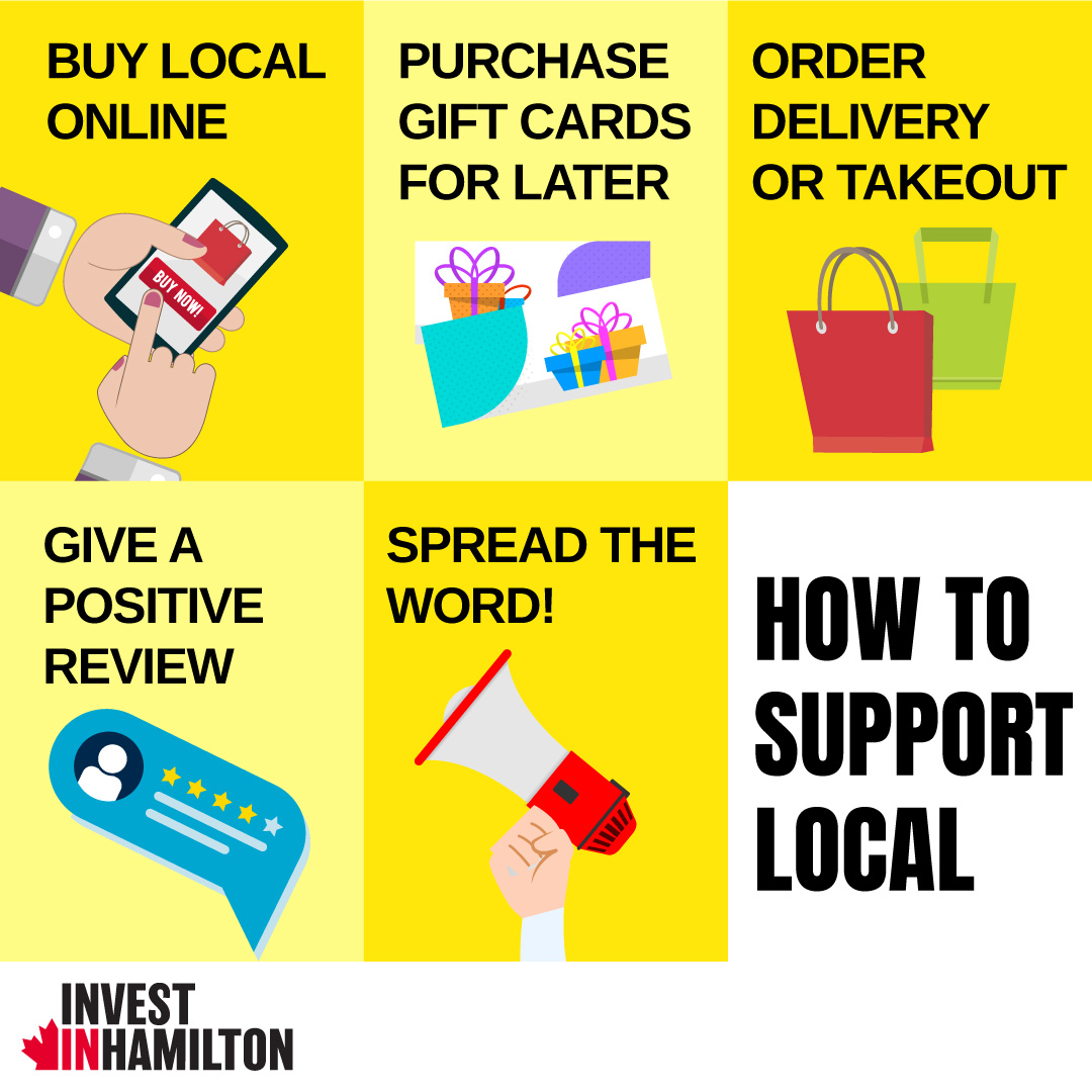 hamiltonecdev's tweet photo. Big Ways to Help Small Businesses! 

There are so many ways to help our #Hamilton businesses these days. 

Follow these steps and keep in mind our BIAs and Hometown Hub (https://t.co/QV7Jtl4LUO).

#covid19 #covid_19 #hamont #shoplocal #SpendItHere

@cityofhamilton
@HamiltonsMayor https://t.co/Jjl132G261