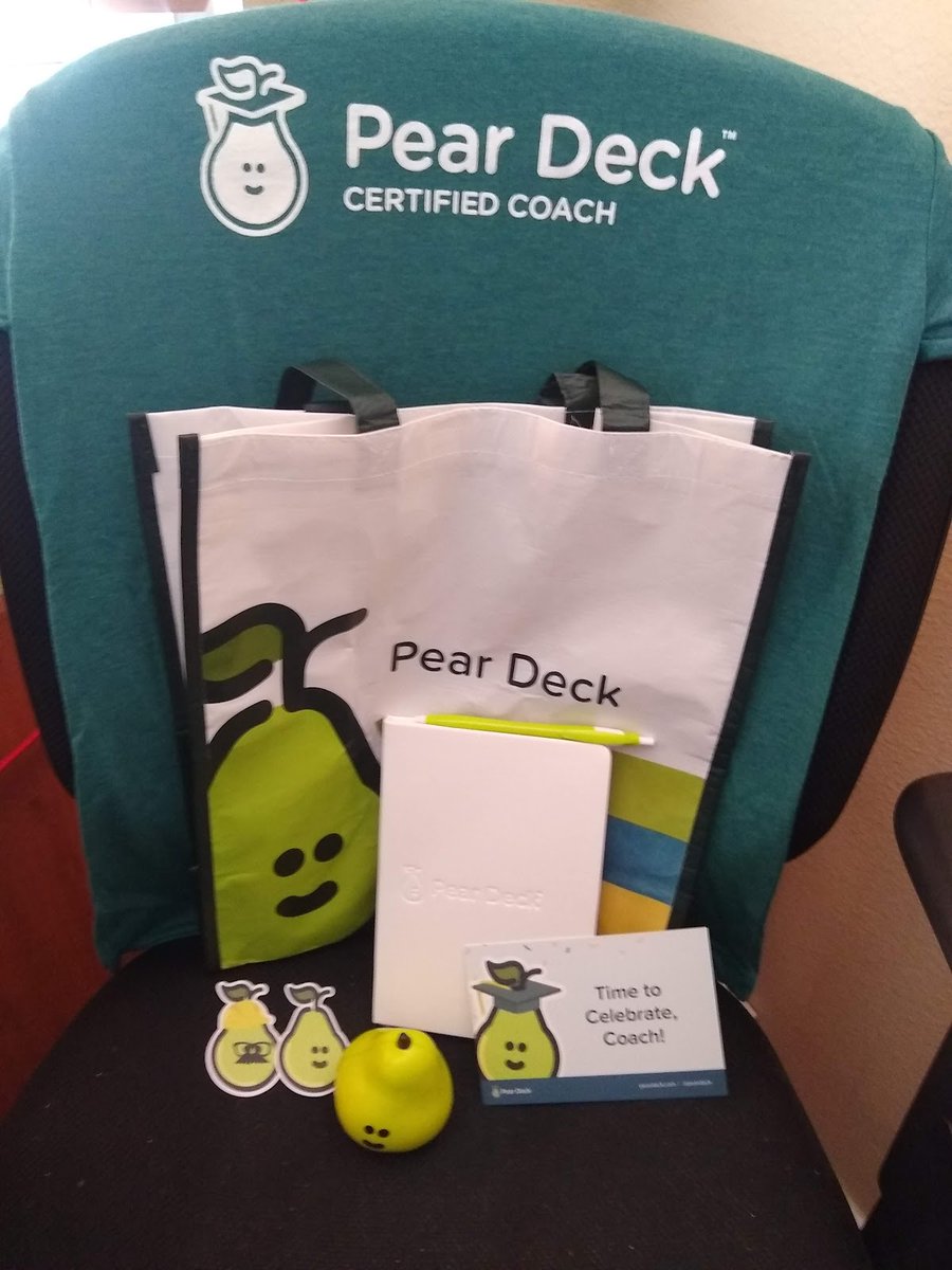 Erin Valdes (@erinvaldes2) on Twitter photo Got that <a href="/PearDeck/">Pear Deck Learning</a> coach swag today. Happened to already be wearing a Pear Deck tee. Can't wait to be able to officially sport the new gear!
Oh, and #PearyTravels will have quite a few new adventures! Got that <a href="/PearDeck/">Pear Deck Learning</a> coach swag today. Happened to already be wearing a Pear Deck tee. Can't wait to be able to officially sport the new gear!
Oh, and #PearyTravels will have quite a few new adventures!