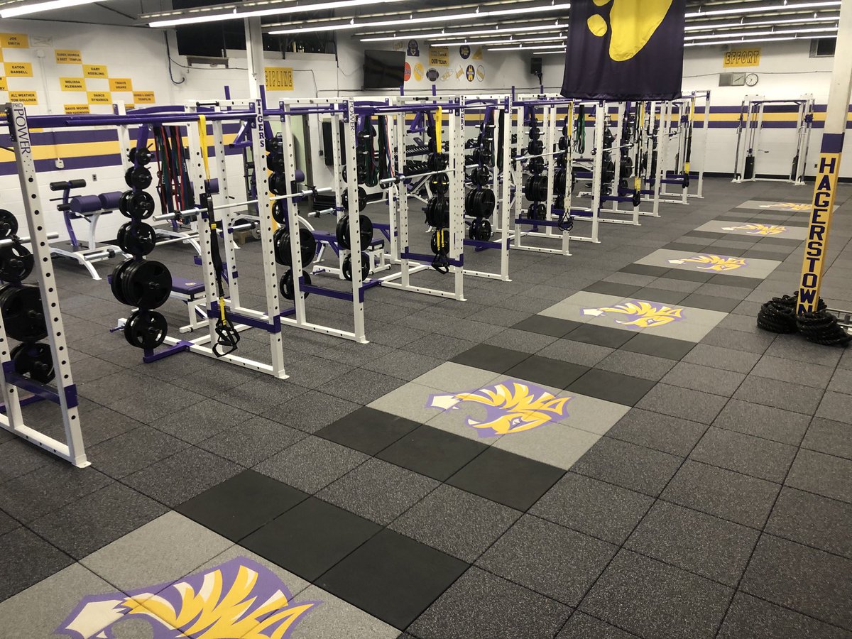 Shawn_Taylor54's tweet photo. ⁦@HTownAthletics⁩ ⁦@bestweightroom⁩  Hagerstown High School new Pro Power Weight  Room. AD/ Head Football Coach Scott Snodgrass and I have been talking and working on this project for many years. https://t.co/jBkE3PUm0F
