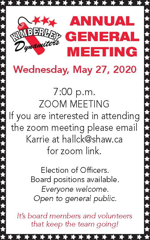 nitroshockey's tweet image. Dynamiters AGM coming up! Board positions available and always need volunteers.