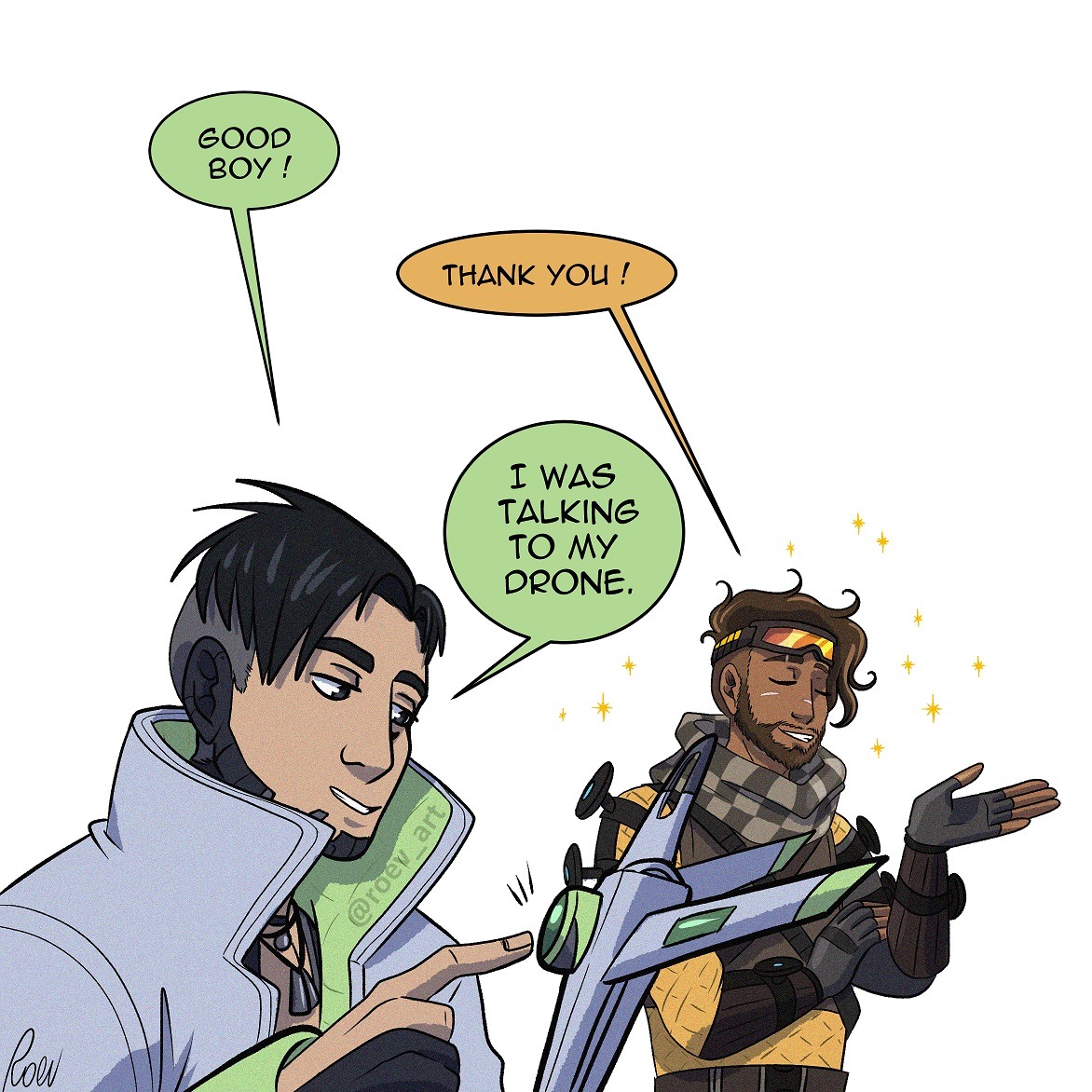 He was talking to his drone. #ApexLegends #mirage #crypto