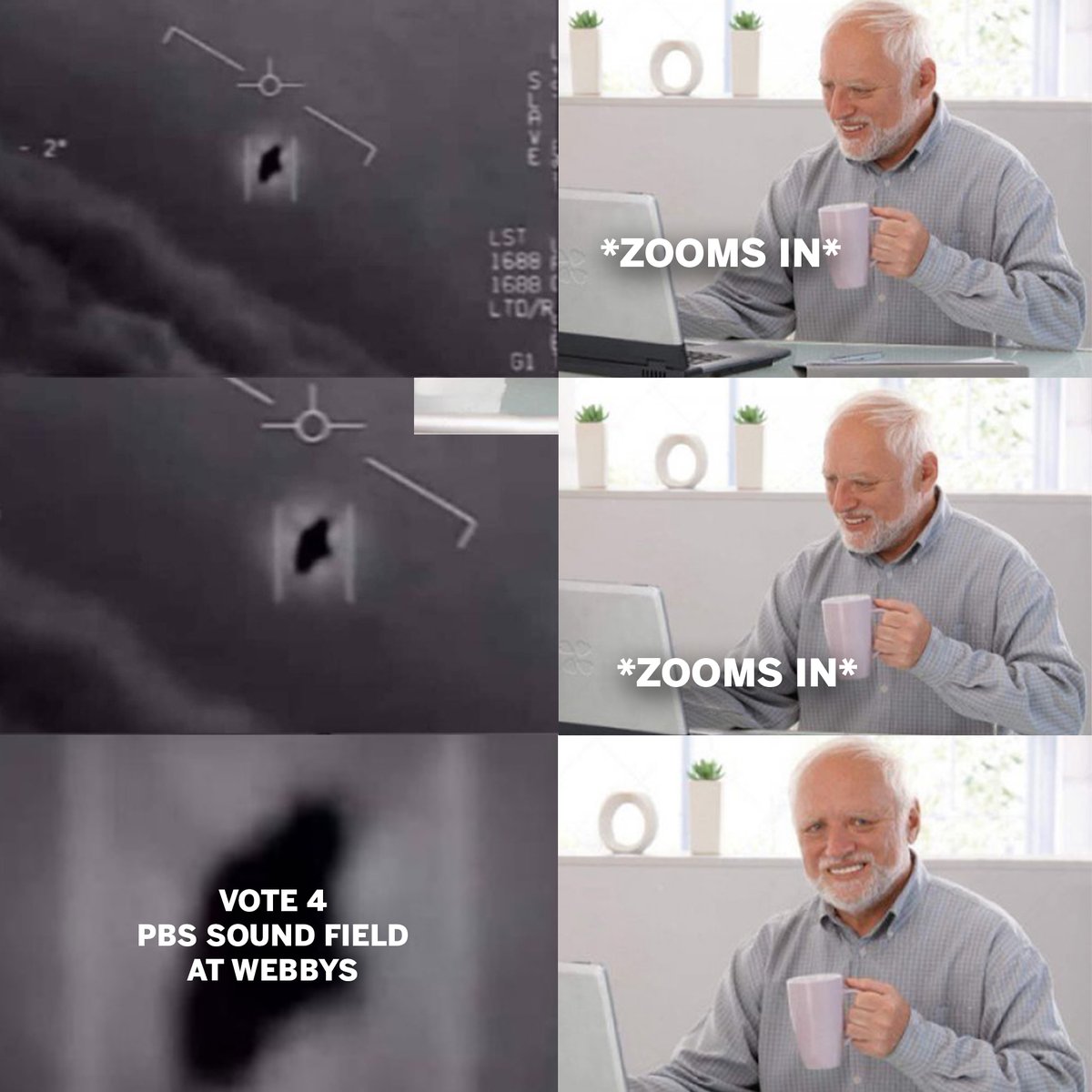 SoundFieldPBS's tweet photo. The memes won't stop until we win this thing! We are nominated for a Webby and there are so few votes that each vote counts a lot! So please help us and vote for 'The Sound of NYC' here:  https://t.co/Dp3QzSG9zy https://t.co/PSkA5MV8w6