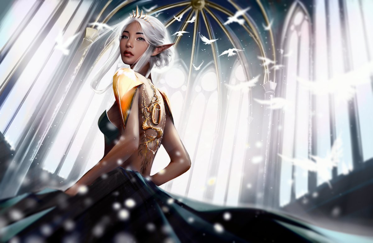 afeixart's tweet photo. Here's the first of my contributions to @ZineFantasy! it was a pleasure working on this project with such a lovely team💕 https://t.co/SQR7EsfZ5a