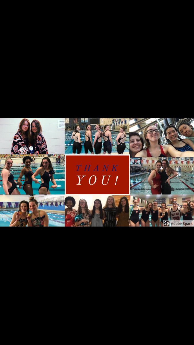tribeswimming's tweet photo. A final thank you to our seniors. You’ve meant so much to our program these last 4 years and we can’t wait to see all the great things you will do in the future! #thankyouseniors https://t.co/oK8VROBpA4