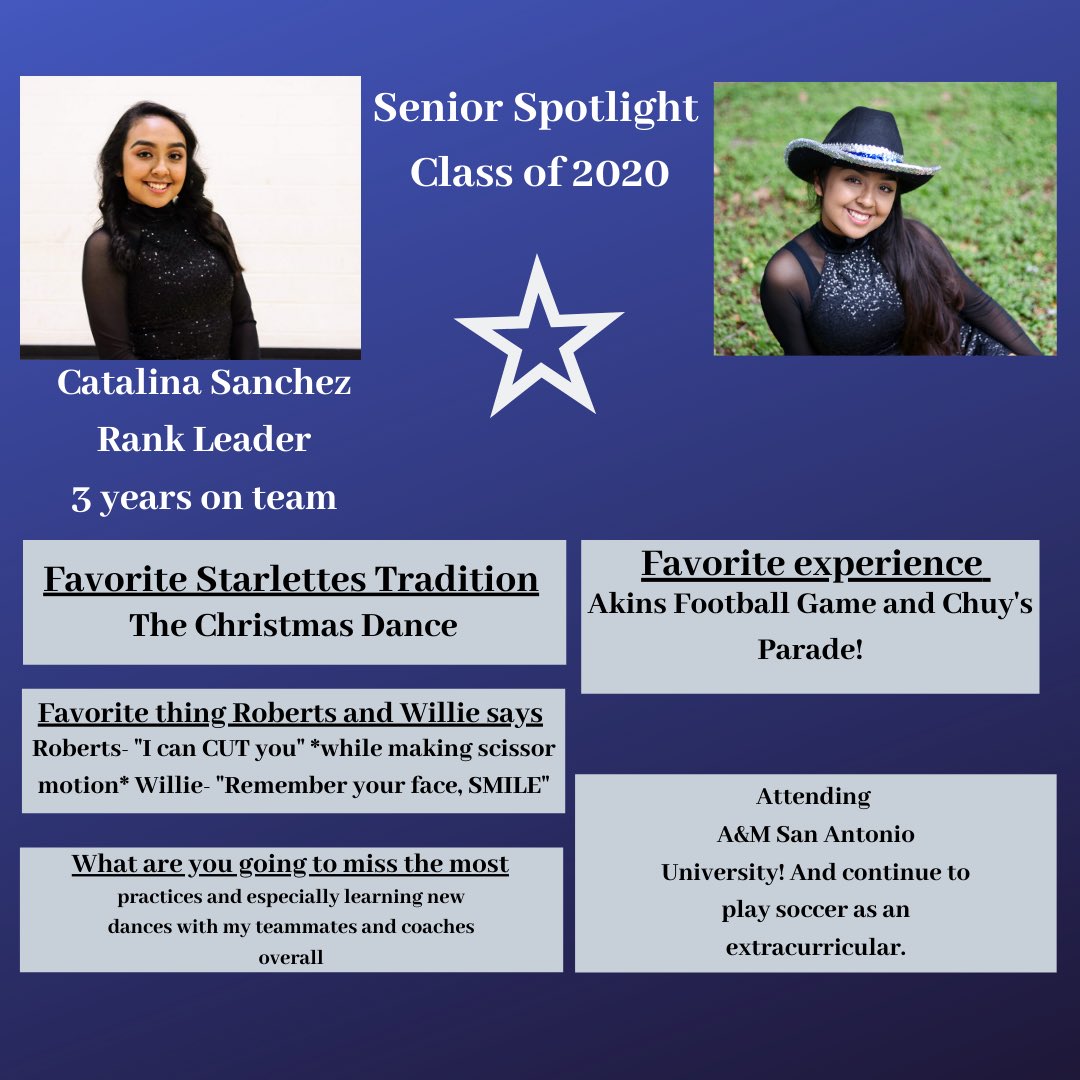 Ars_Starlettes's tweet photo. In honor of our Spring Showcase we are going to be honoring our seniors once a day! We love you! Once a Starlette always a Starlette! https://t.co/5GejxlqeZj