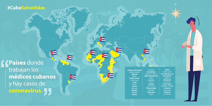 luciamendez3500's tweet photo. #SiALosMedicosCubanos #CubaSalvaVidas en el mundo. https://t.co/22PGfHsed4