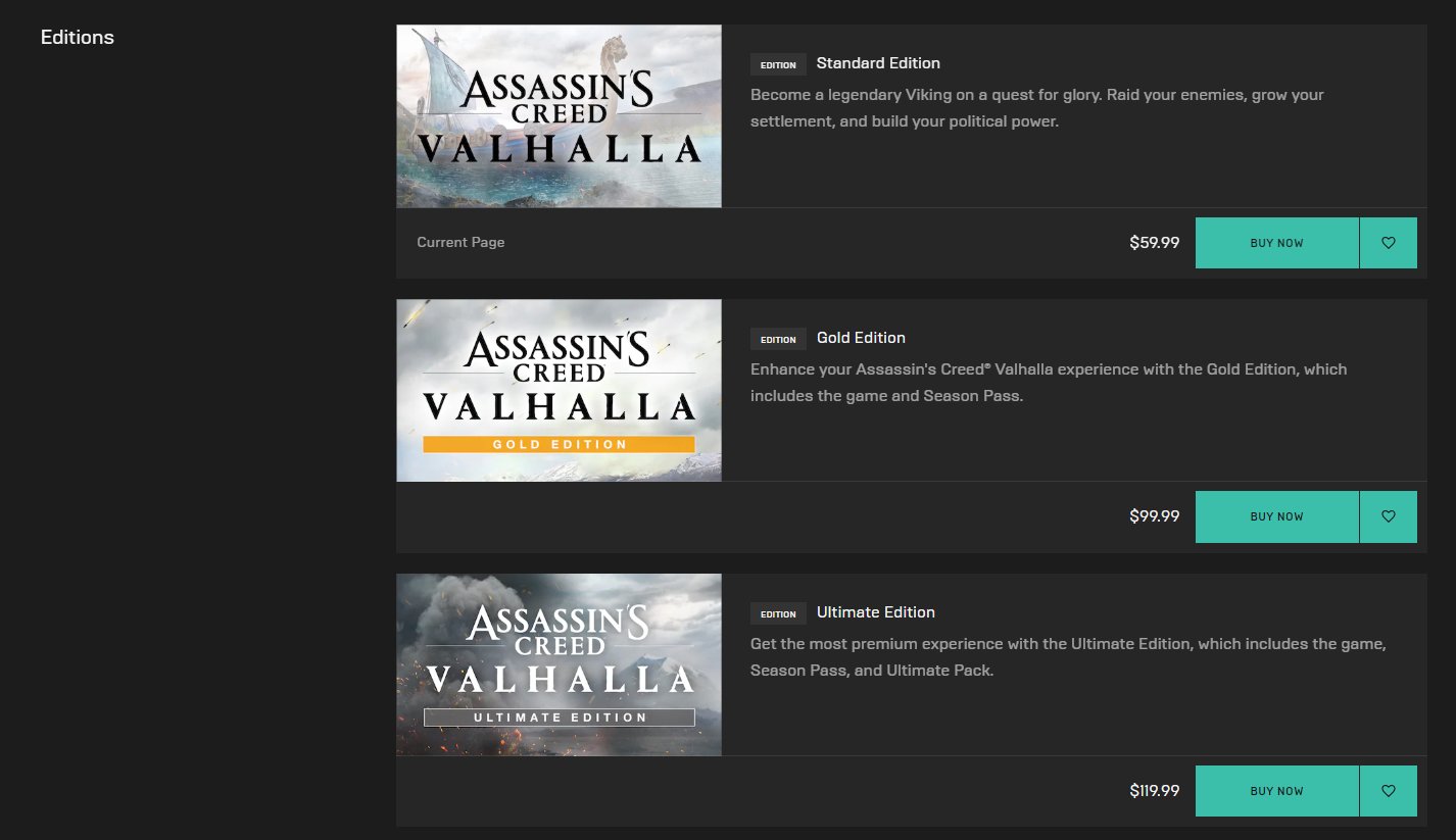 Wario64 on X: Ubisoft is back on Steam. Assassin's Creed Valhalla just  listed as coming soon   / X